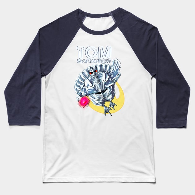 TOM SPACEKNIGHT Baseball T-Shirt by ThirteenthFloor